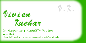 vivien kuchar business card